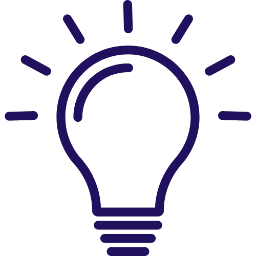 Cartoon lightbulb